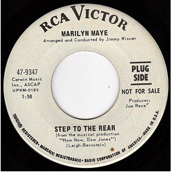 Marilyn Maye Step To The Rear / For Those In Love USED VINYL 7INCH 45 RPM PROMO