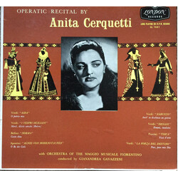 Anita Cerquetti Operatic Recital By Anita Cerquetti Vinyl LP USED