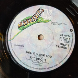 The Doors Hello I Love You / Love Me Two Times USED VINYL 7INCH 45 RPM SINGLE STEREO