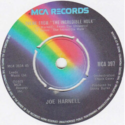 Joe Harnell Theme From "The Incredible Hulk" USED VINYL 7INCH 45 RPM