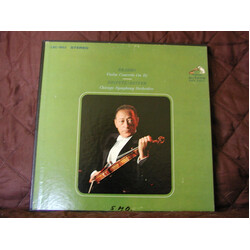 Johannes Brahms / Jascha Heifetz / Fritz Reiner / The Chicago Symphony Orchestra Violin Concerto (In D) Vinyl LP Box Set USED