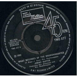 Jimmy Ruffin What Becomes Of The Brokenhearted / Baby I've Got It USED VINYL 7INCH SINGLE REPRESS