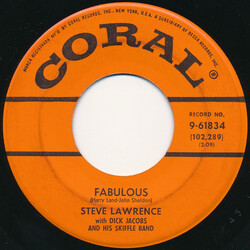 Steve Lawrence (2) / Dick Jacobs And His Skiffle Group Fabulous USED VINYL 7INCH 45 RPM SINGLE
