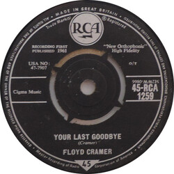 Floyd Cramer Your Last Goodbye USED VINYL 7INCH 45 RPM SINGLE