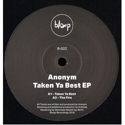 Anonym Taken Ya Best EP USED VINYL 12INCH EP