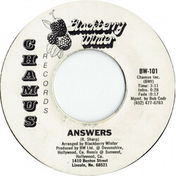 Blackberry Winter The Aging USED VINYL 7INCH 45 RPM SINGLE PROMO