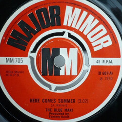 The Blue Maxi Here Comes Summer USED VINYL 7INCH 45 RPM