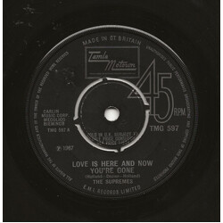 The Supremes Love Is Here And Now You're Gone USED VINYL 7INCH 45 RPM SINGLE