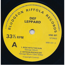Def Leppard The Def Leppard E.P. USED VINYL 7INCH 33 S RPM EP REPRESS