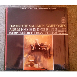 Joseph Haydn / Sir Thomas Beecham / Royal Philharmonic Orchestra The Salomon Symphonies, Album 1, No. 93 In D Major; No. 94 In G Major ("Surprise") Vi