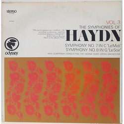 Joseph Haydn / Max Goberman / Orchester Der Wiener Staatsoper The Symphonies Of Haydn Vol. 3 Vinyl LP USED