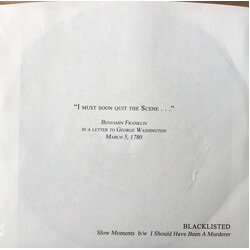 Blacklisted (2) Slow Moments b/w I Should Have Been A Murderer USED VINYL 7INCH LIMITED EDITION