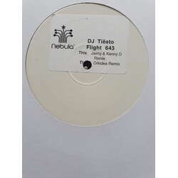 DJ Tiësto Flight 643 USED VINYL 12INCH 45 RPM TEST PRESSING WHITE LABEL