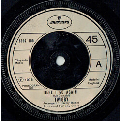 Twiggy (2) Here I Go Again USED VINYL 7INCH 45 RPM SINGLE