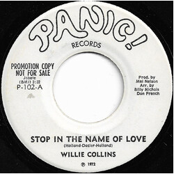 Willie Collins Stop In The Name Of Love USED VINYL 7INCH 45 RPM PROMO