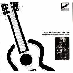 Texas Alexander Texas Alexander Vol. 1 (1927-28) (Complete Recordings In Chronological Order) Vinyl LP USED