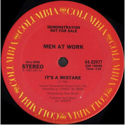 Men At Work It's A Mistake USED VINYL 12INCH 33 S RPM PROMO REMASTERED