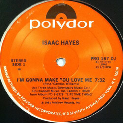 Isaac Hayes I'm Gonna Make You Love Me USED VINYL 12INCH 33 S RPM PROMO