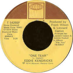 Eddie Kendricks One Tear / The Thin Man Vinyl 7" USED