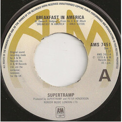 Supertramp Breakfast In America USED VINYL 7INCH SINGLE 45 RPM