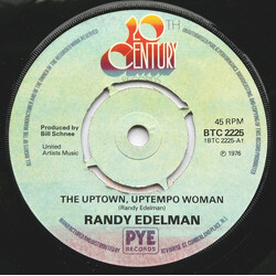 Randy Edelman The Uptown, Uptempo Woman USED VINYL 7INCH 45 RPM SINGLE