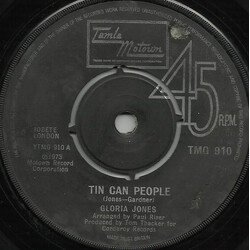 Gloria Jones Tin Can People USED VINYL 7INCH 45 RPM SINGLE
