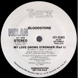 Bloodstone My Love Grows Stronger USED VINYL 12INCH 33 S RPM PROMO