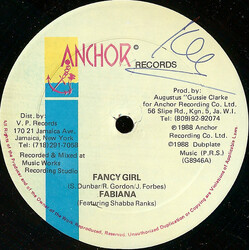 Fabiana / Shabba Ranks Fancy Girl / Deh Pon Me Mind Vinyl 12" USED