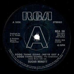 Sugar Minott / Desi Roots Good Thing Going (We've Got A Good Thing Going) / Hung Up USED VINYL 7INCH 45 RPM SINGLE