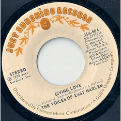 The Voices Of East Harlem Giving Love / New Vibrations USED VINYL 7INCH 45 RPM