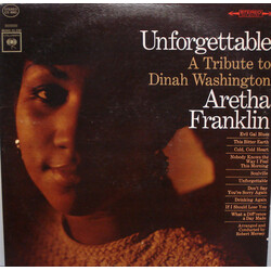Aretha Franklin Unforgettable - A Tribute To Dinah Washington Vinyl LP USED