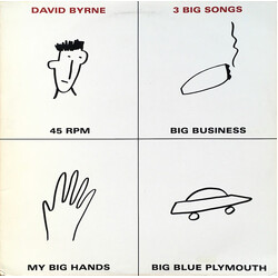 David Byrne 3 Big Songs USED VINYL 12INCH 45 RPM EP