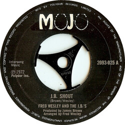Fred Wesley & The JB's J.B. Shout USED VINYL 7INCH SINGLE