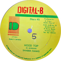 Shabba Ranks Hood Top Vinyl 12" USED