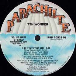 7th Wonder Do It With Your Body USED VINYL 12INCH PROMO SINGLE SIDED 33 S RPM