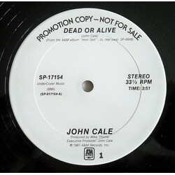 John Cale Dead Or Alive USED VINYL 12INCH 33 S RPM PROMO