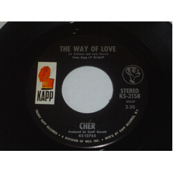 Cher The Way Of Love USED VINYL 7INCH 45 RPM SINGLE STEREO