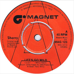 Sherry Let's Go Wild USED VINYL 7INCH 45 RPM SINGLE PROMO STEREO