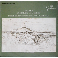 César Franck / Boston Symphony Orchestra / Charles Munch Symphony In D Minor Vinyl LP USED