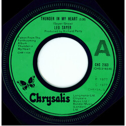 Leo Sayer Thunder In My Heart / Get The Girl USED VINYL 7INCH 45 RPM SINGLE