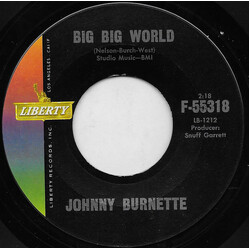 Johnny Burnette Big Big World / Ballad Of The One Eyed Jacks USED VINYL 7INCH 45 RPM