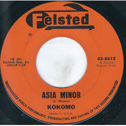 Kokomo (2) Asia Minor USED VINYL 7INCH 45 RPM SINGLE STYRENE