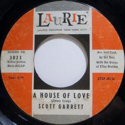Scott Garrett (4) A House Of Love / So Far So Good USED VINYL 7INCH 45 RPM SINGLE MONO