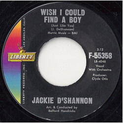 Jackie DeShannon Wish I Could Find A Boy / I Won't Turn You Down USED VINYL 7INCH SINGLE