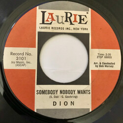 Dion (3) Somebody Nobody Wants USED VINYL 7INCH 45 RPM SINGLE