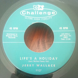Jerry Wallace Life's A Holiday USED VINYL 7INCH 45 RPM