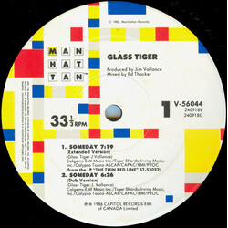 Glass Tiger Someday / Don't Forget Me (When I'm Gone) USED VINYL 12INCH 33 S RPM