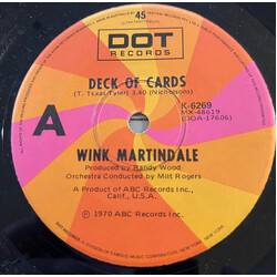 Wink Martindale Deck Of Cards USED VINYL 7INCH 45 RPM SINGLE