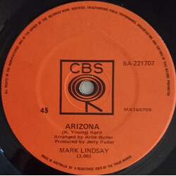 Mark Lindsay Arizona USED VINYL 7INCH 45 RPM SINGLE