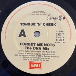 Tongue N Cheek Forget Me Not$ (DNA Remix) USED VINYL 7INCH 45 RPM SINGLE